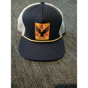 Mens Silver Wave Cap With Plastic Snap Closure USA East/West